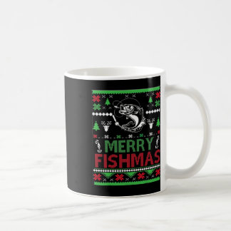 Caneca De Café Roupas de Natal Feias para Pescaria B Peixe