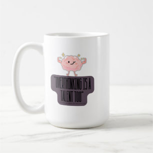 Caneca De Café Roupas Divertidas de Poder Cerebral para Quem Sob