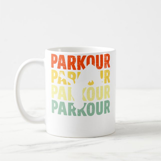 Caneca De Café Roupas Presente de Parkour I Parkour (Esquerda)