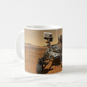 Caneca De Café Rover De Perseverança Operando Na Superfície De Ma