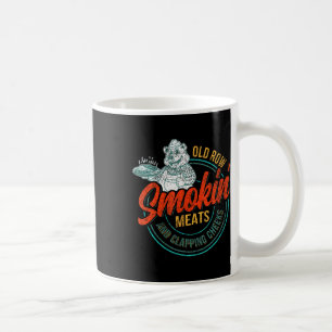 Caneca De Café Row Velha Fumando Meias E Pedras Frio Engraçadas B