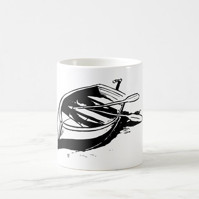Caneca De Café Rowboat Sketch (Criador carregado)