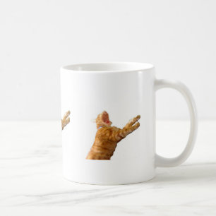Caneca De Café "ROWR!" O ~ Louie não é sempre um gatinho quieto