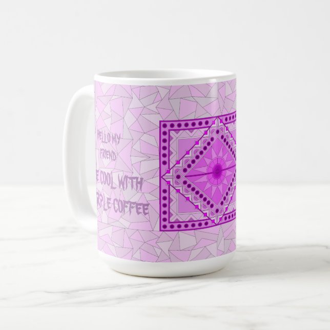 CANECA DE CAFÉ ROXA (Frente Esquerda)