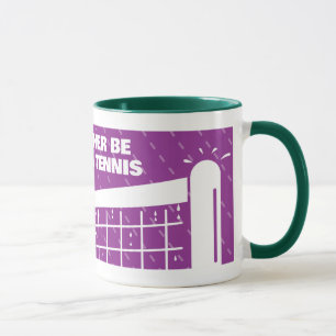 Caneca de café roxa e verde fofa para amante de tê