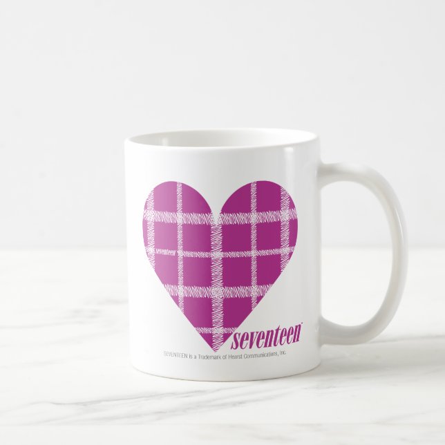 Caneca De Café Roxo 2 da xadrez (Direita)