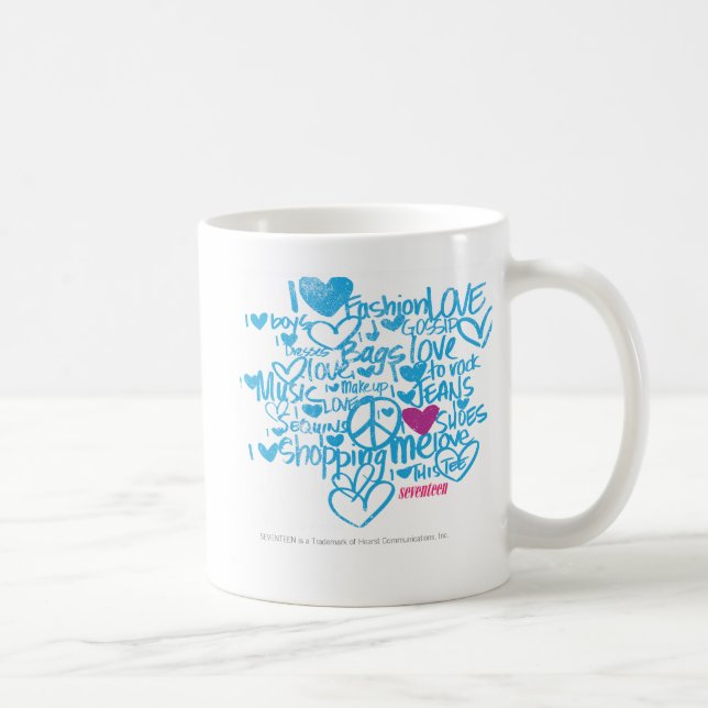 Caneca De Café Roxo/Aqua dos grafites (Direita)