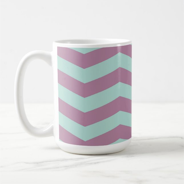Caneca De Café Roxo/caneca Chevron do Aqua (Esquerda)