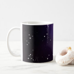 Caneca De Café Roxo Cósmico Profundo Galáxia Espaço Exterior