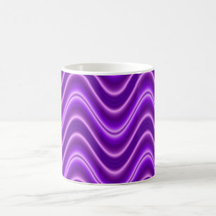Caneca De Café roxo da onda
