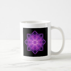 Caneca De Café Roxo de Stardust do Fractal
