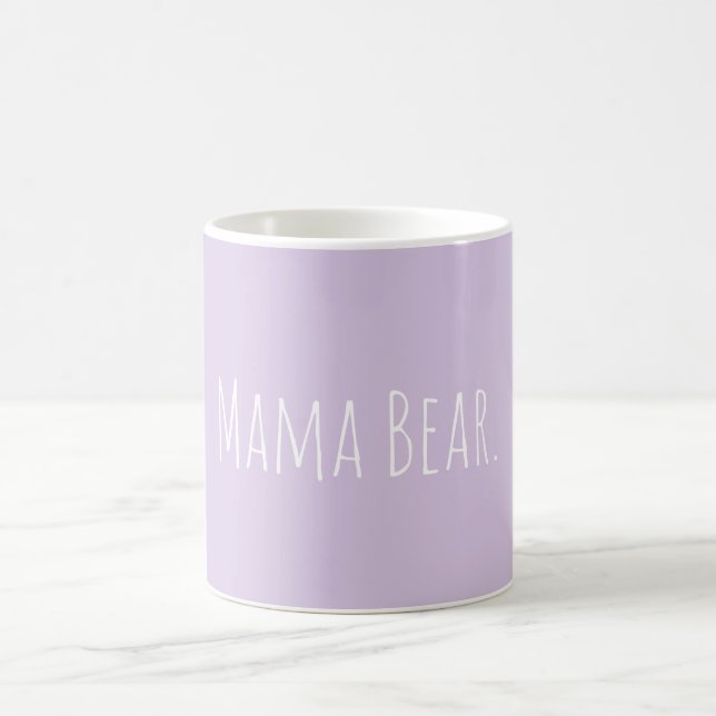 Caneca De Café Roxo Lilac Mama Mínimo Personalizado (Centro)