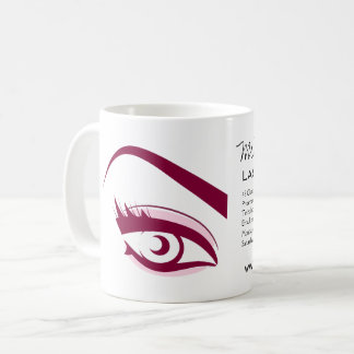 Caneca De Café Roxo Olhos longos Ícone Extensão do traço