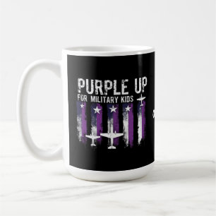 Caneca De Café Roxo Para Bandeiras Militares Mostre Seu Apoio