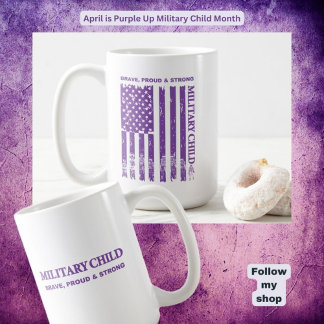Caneca De Café Roxo Para Cima, Arrepio Forte Criança E Adulto