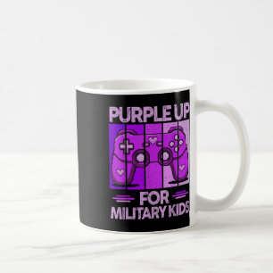 Caneca De Café Roxo Para Crianças Militares Mês Militar