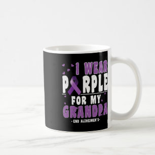 Caneca De Café Roxo Pelo Avô Alzheimerheimer Heimers Conscientiza