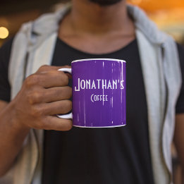 Caneca De Café Roxo Personalizado