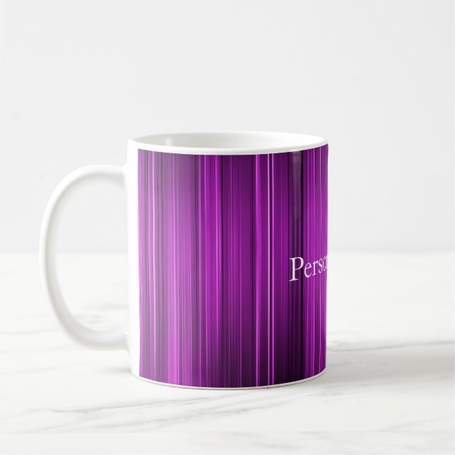 Caneca De Café Roxo psicadélico personalizado (Esquerda)