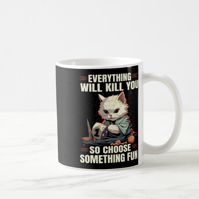 Caneca De Café Rpg Gaming Role Playing D20 Tabletop Games Funny R (Direita)