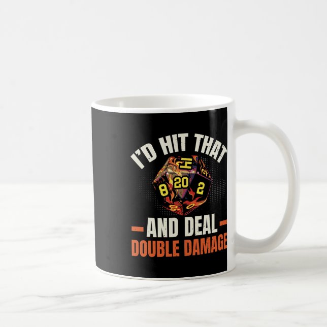 Caneca De Café Rpg Gaming Role Playing D20 Tabletop Games Funny R (Direita)