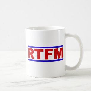 Caneca De Café RTFM - Leia o manual de Fraging