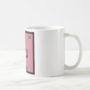 Caneca De Café Ru - Mesa periódica da química vegetal do Rutaba