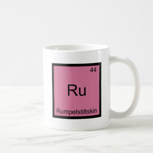 Caneca De Café Ru - Rumpelstiltskin - Elemento de Química Engra