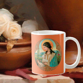 Caneca De Café Rua. Agnes de Roma (BK 006) Coffee Mug