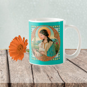 Caneca De Café Rua. Agnes de Roma (BK 006) Coffee Mug