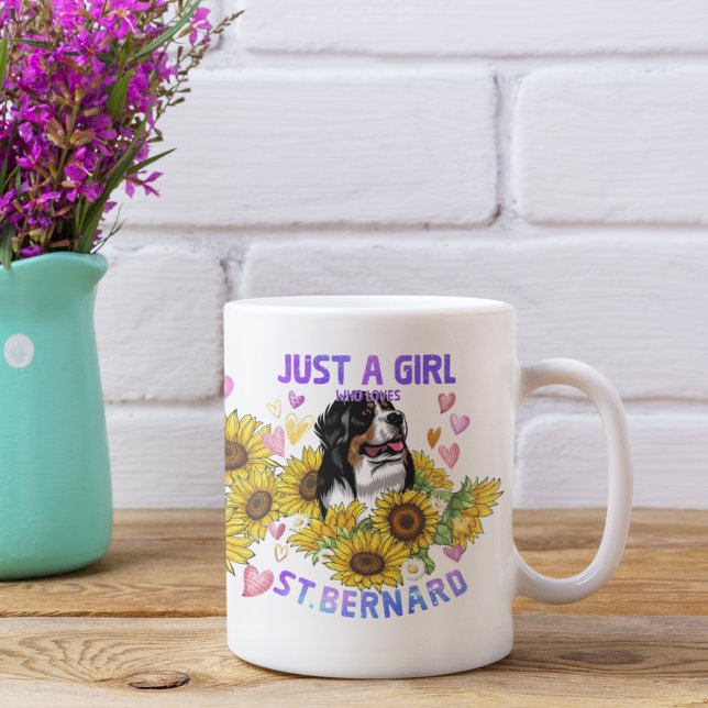Caneca De Café Rua Bernard Lover Sunflower Trainer Floral (Criador carregado)