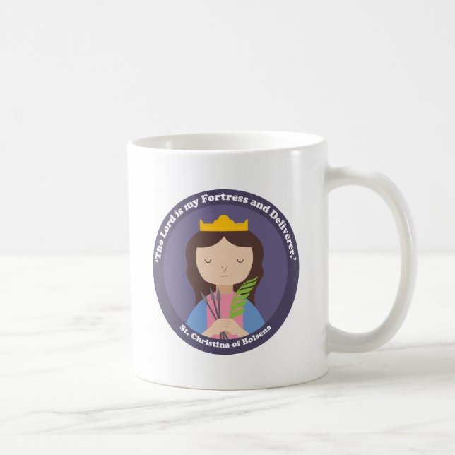 Caneca De Café Rua. Christina de Bolsena (Direita)