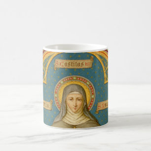 Caneca De Café Rua. Clare de Assisi e Rolls of Vows (SAU 027)