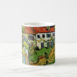 Caneca De Café Rua da Aldeia e Escadas Auvers, Figuras
