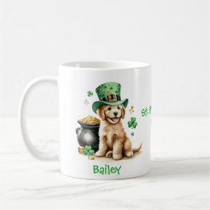 Caneca De Café Rua de Goldendoodle Personalizada.