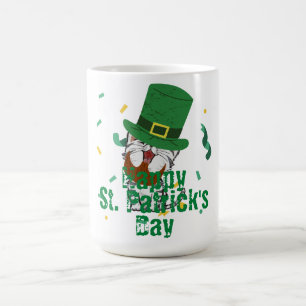 Caneca De Café Rua de Shamrock com sorte, dia de Patrick