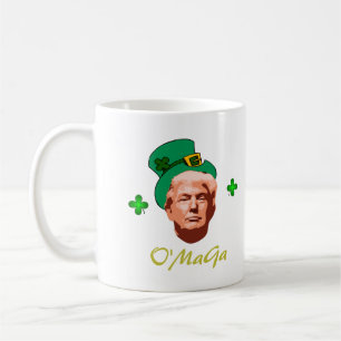 Caneca De Café Rua de Trump no Irlandês Donald 'O"MaGa'. Dia de P