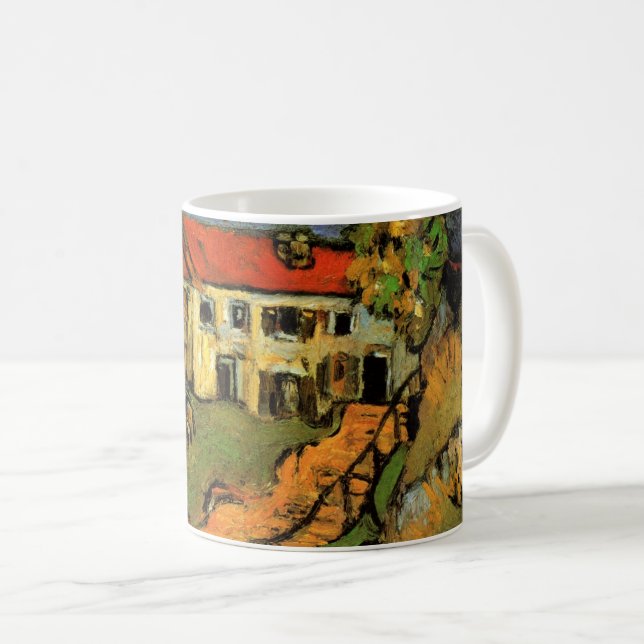 Caneca De Café Rua e Escadas da Vila Auvers, Figuras (Frente Esquerda)