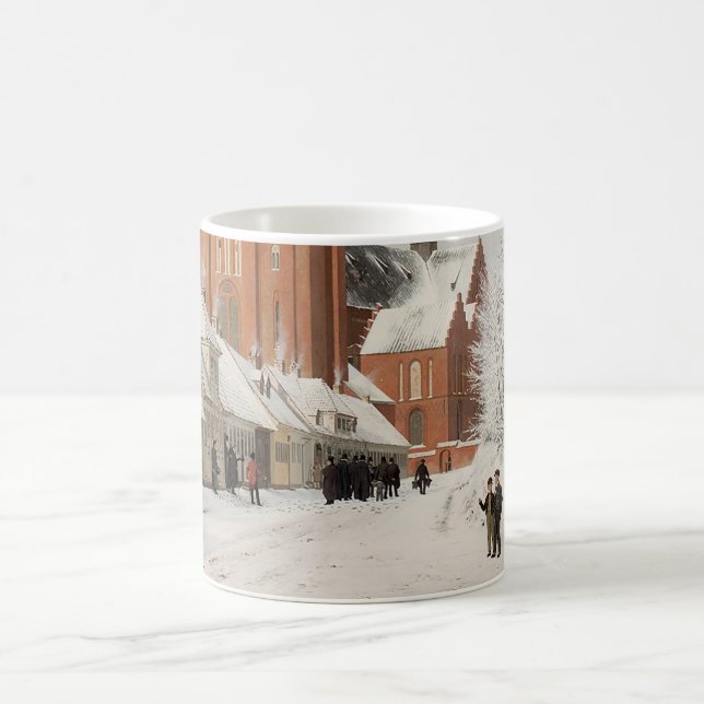 Caneca De Café Rua em Roskilde, cena de Natal de 1836 (Centro)