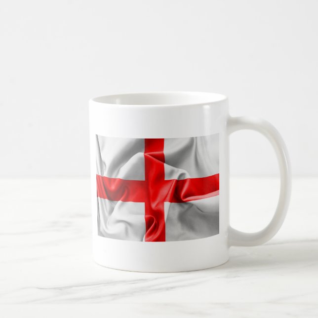 Caneca De Café Rua inglesa Georges Cross Flag (Direita)