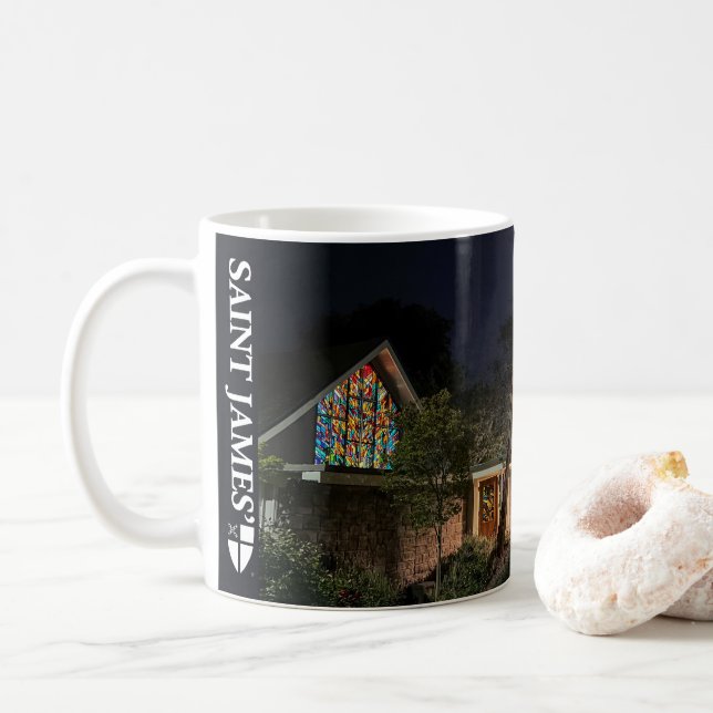 Caneca De Café Rua, James, à lua, 11oz Coffee Mug (Com Donut)