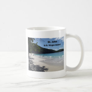 Caneca De Café Rua John, Ilha Virgem dos EUA