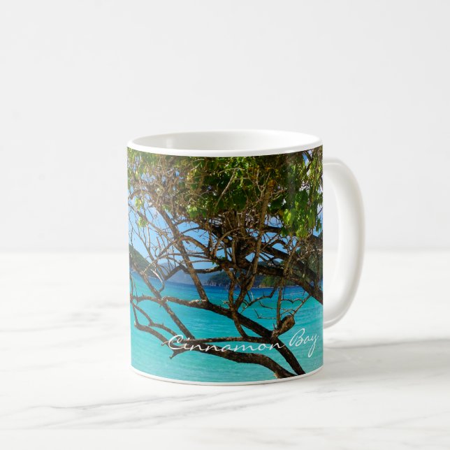 Caneca De Café Rua John USVI Cinnamon Bay Mug (Frente Esquerda)