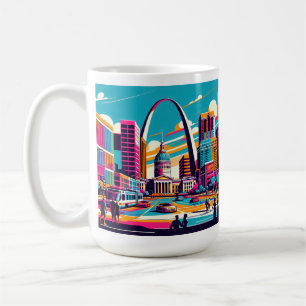 Caneca De Café Rua Louis, Missouri Arca De Gateway