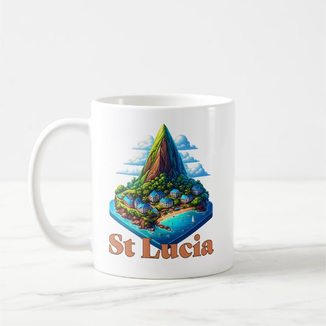 Caneca De Café Rua Lucia Caribe (Esquerda)