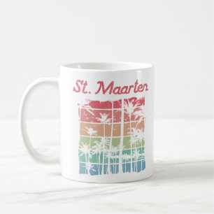 Caneca De Café Rua Maarten Rainbow Colors Sint Martin