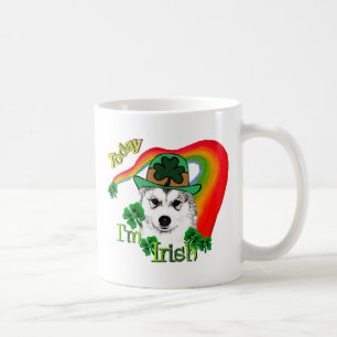 Caneca De Café Rua Malamute do Alasca. Dia de Patrick