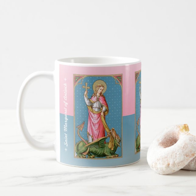 Caneca De Café Rua. Margaret de Antioch (SAU 038) (Com Donut)
