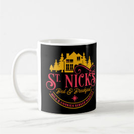 Caneca De Café RUA-NICKS BED & BREAKFAST - natal engraçado