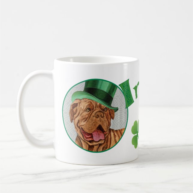 Caneca De Café Rua, o dia de Patrick Dogue de Bordeaux (Esquerda)